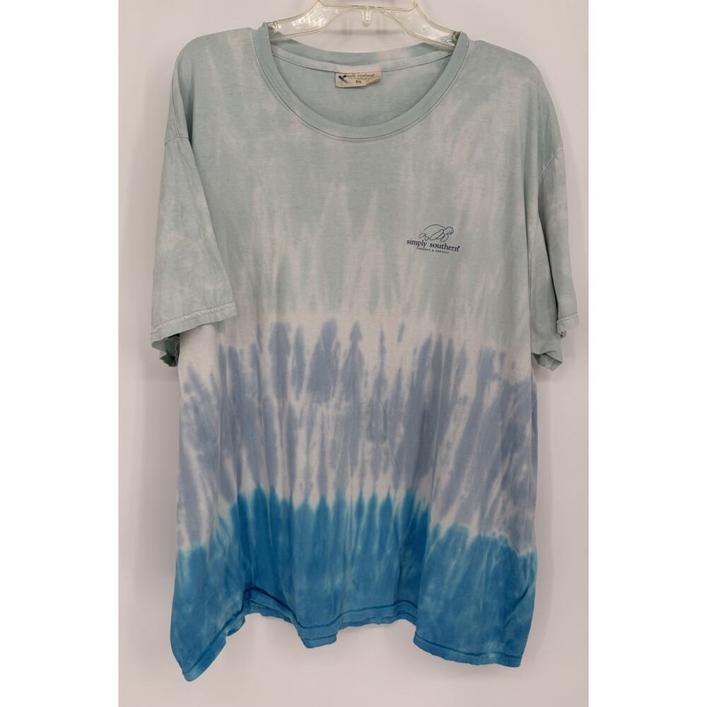 Simply Southern Women’s Top Sea Turtle Conserve & Protect Beach Scene XXL Preppy - Picture 2 of 7